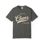Fueled by Chaos & Competence – Funny Coworker T-Shirt | Explorer Edition