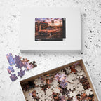 Darling, We're Not Turning Back – Retro Route 66 Road Trip Art Puzzle
