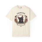 Black French Bulldog Dog Mom T-Shirt | Fueled by Coffee & Frenchie Love