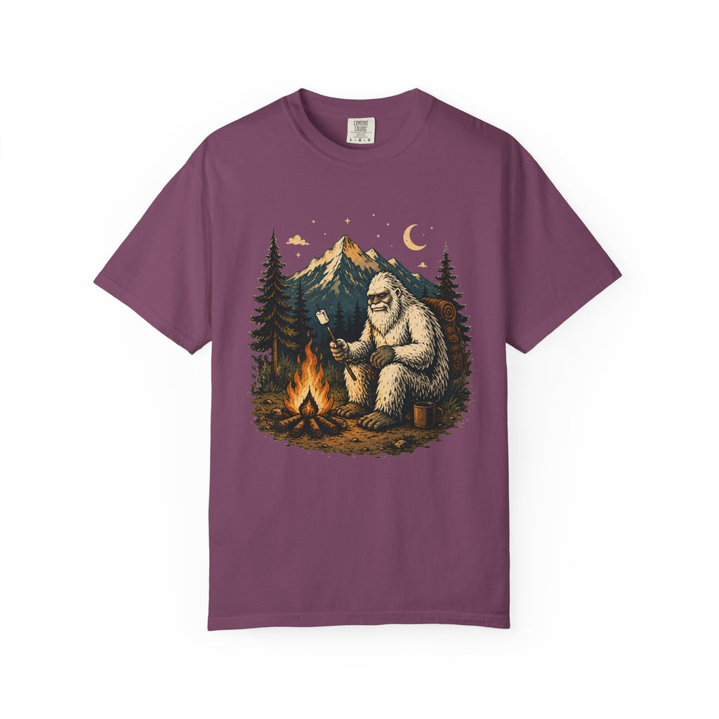 Yeti Around the Campfire – Funny Camping T-Shirt | Outdoors Edition
