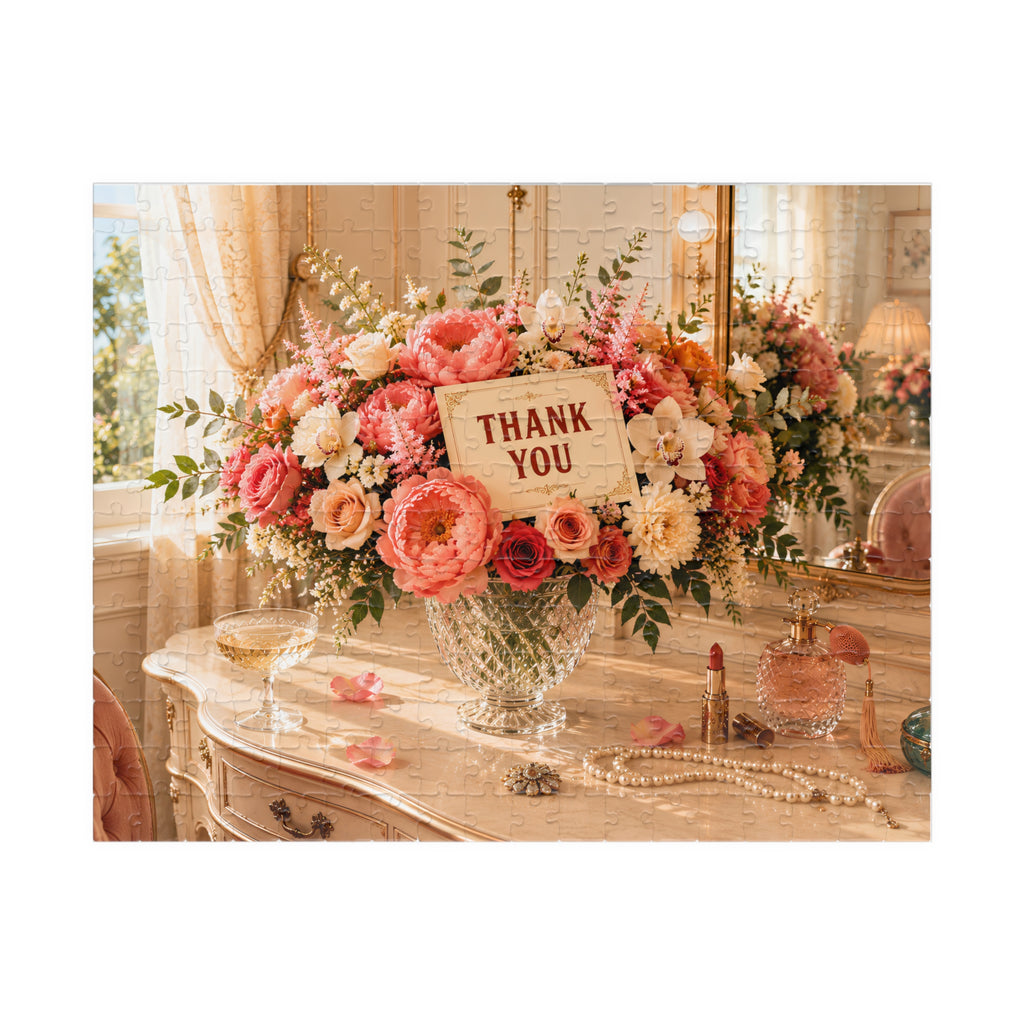 A Little Thank You – Floral Thank You Art Puzzle