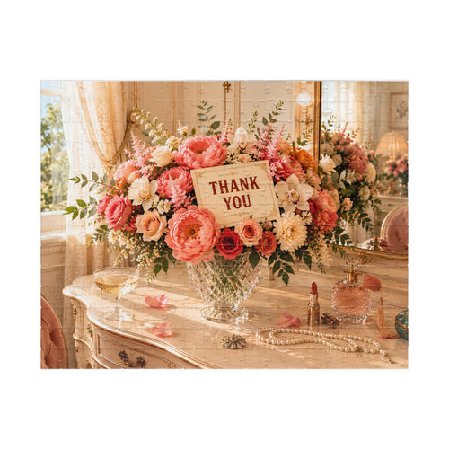 A Little Thank You – Floral Thank You Art Puzzle