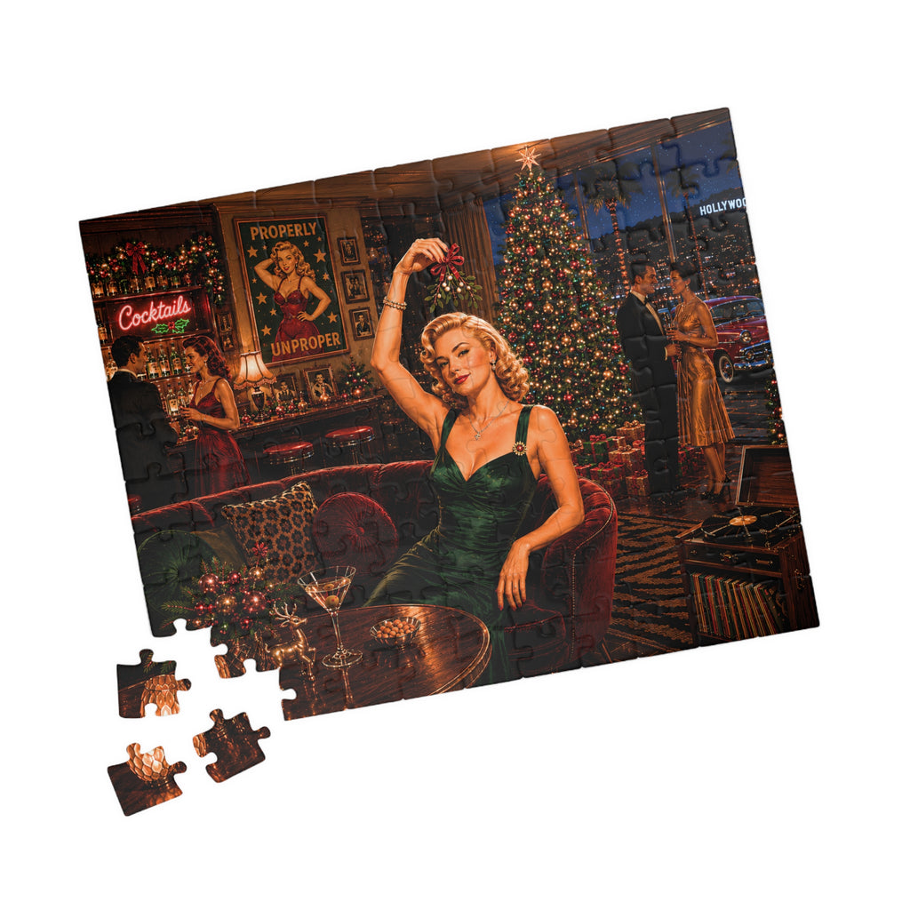 Dressed for Trouble – Vintage Cocktail Lounge Jigsaw Puzzle