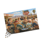 We'll Figure It Out at the Next Motel – Retro Road Trip Art Puzzle