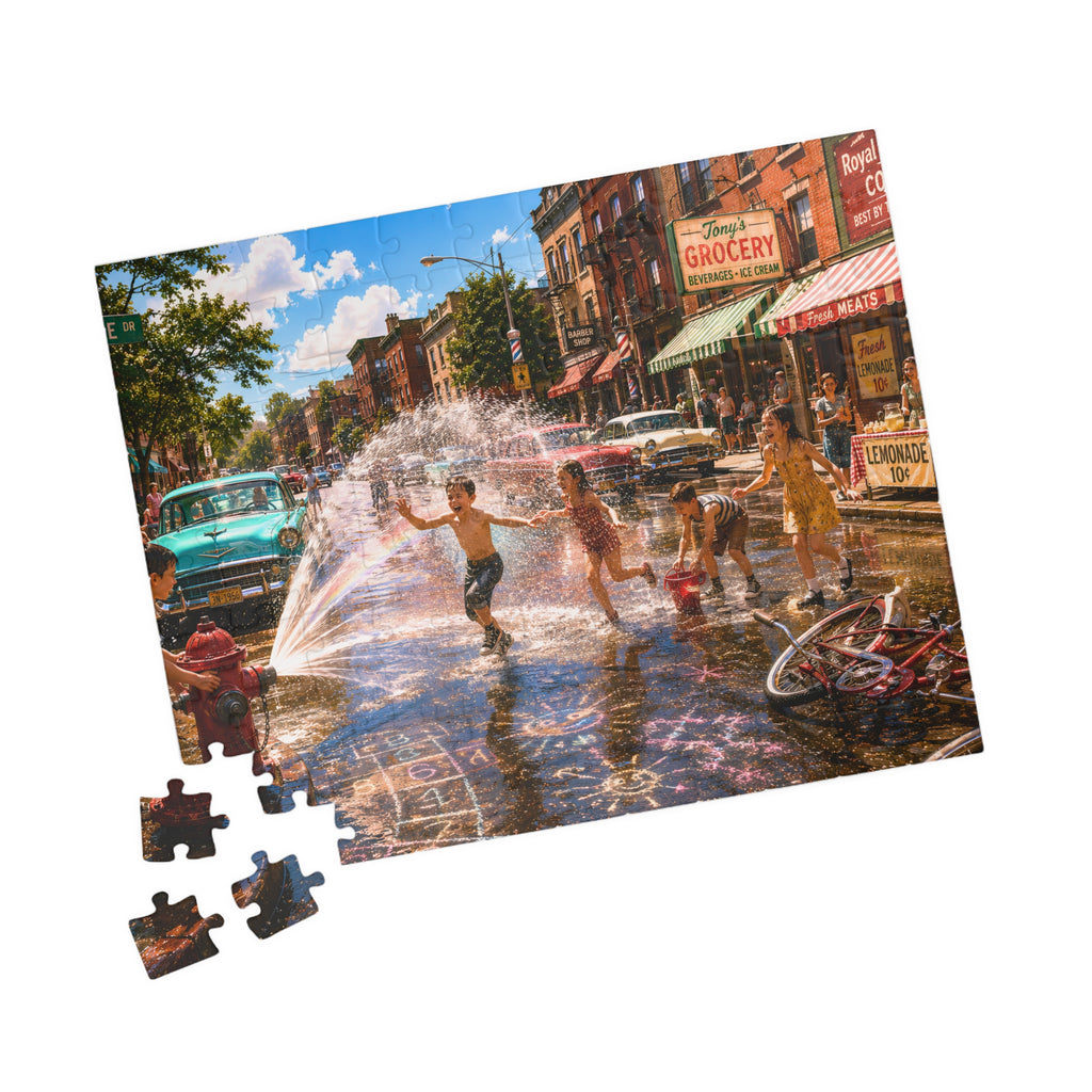 Before We Had Air Conditioning – Nostalgic Small-Town Summer Art Puzzle