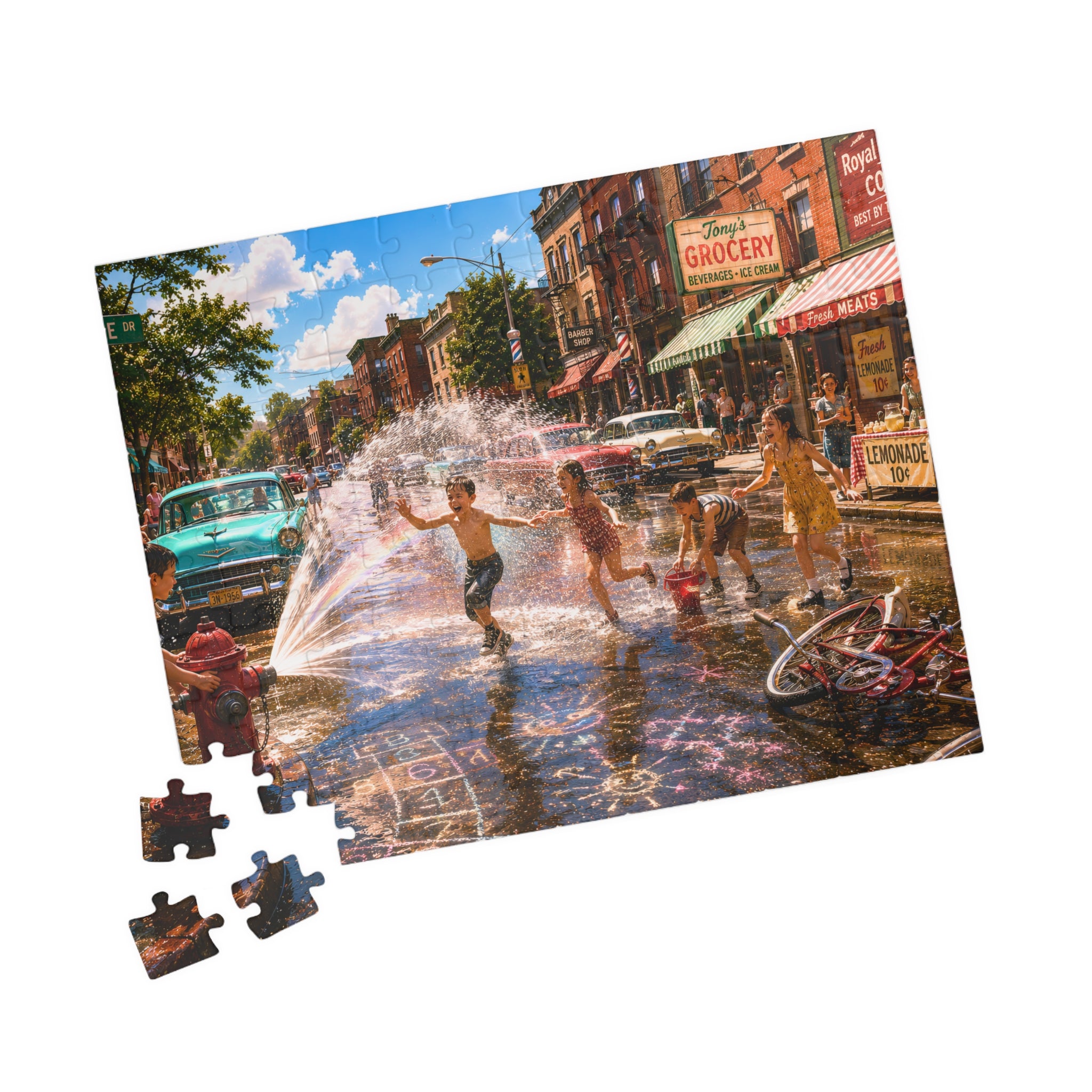 Before We Had Air Conditioning – Nostalgic Small-Town Summer Art Puzzle