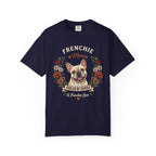 Cream French Bulldog Dog Mom T-Shirt | Fueled by Coffee & Frenchie Love