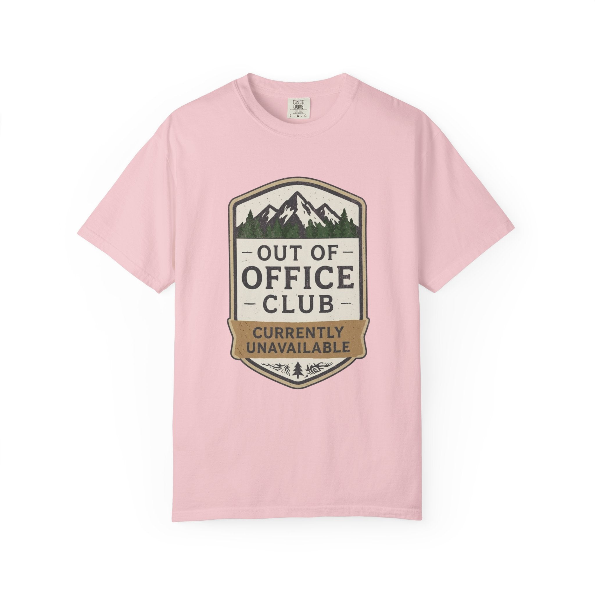 Out of Office Club – Retro Badge T-Shirt | Explorer Edition