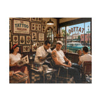 Good Girls Have Tattoos Too – Vintage Tattoo Parlour Art Puzzle
