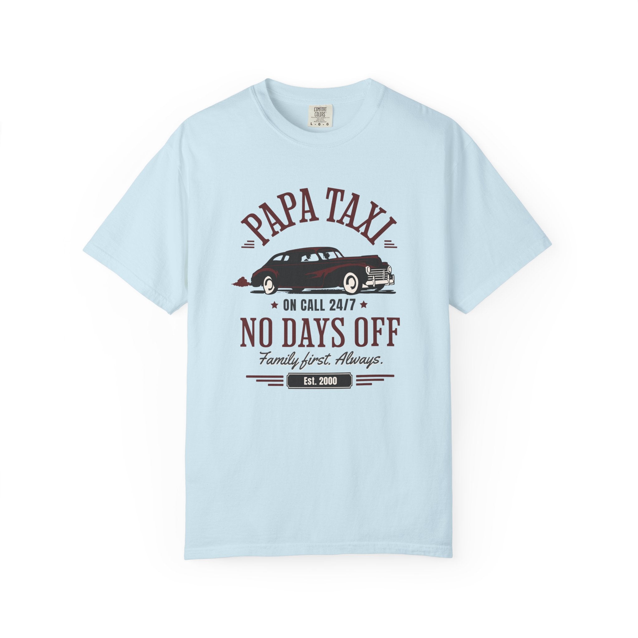 Papa Taxi Since 2000 T-Shirt – Father's Day Gift for Dad