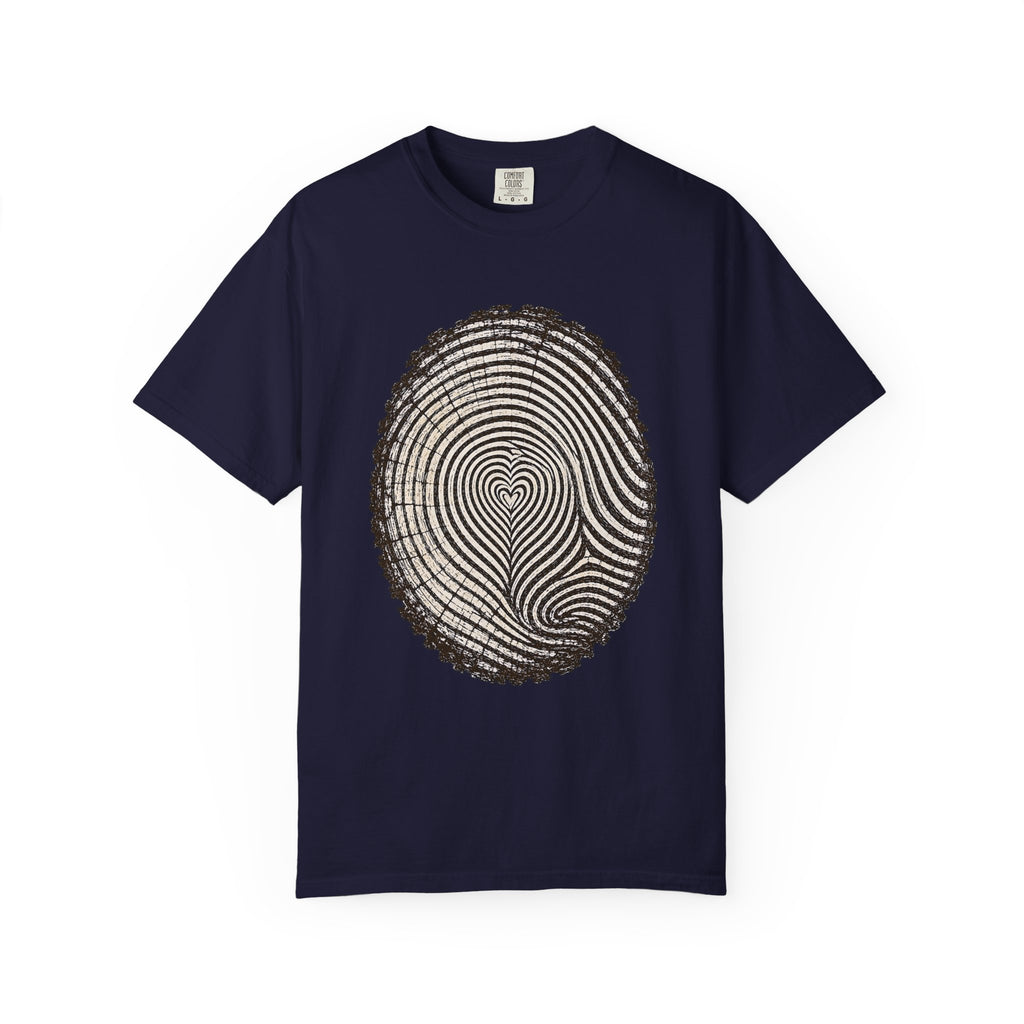Love the Forest – Tree Ring Heart T-Shirt | Outdoors Edition