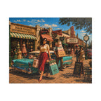 Just One More Little Thing – Retro Main Street Shopping Art Puzzle