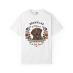 Chocolate Labrador Dog Mom T-Shirt | Fueled by Coffee & Lab Love