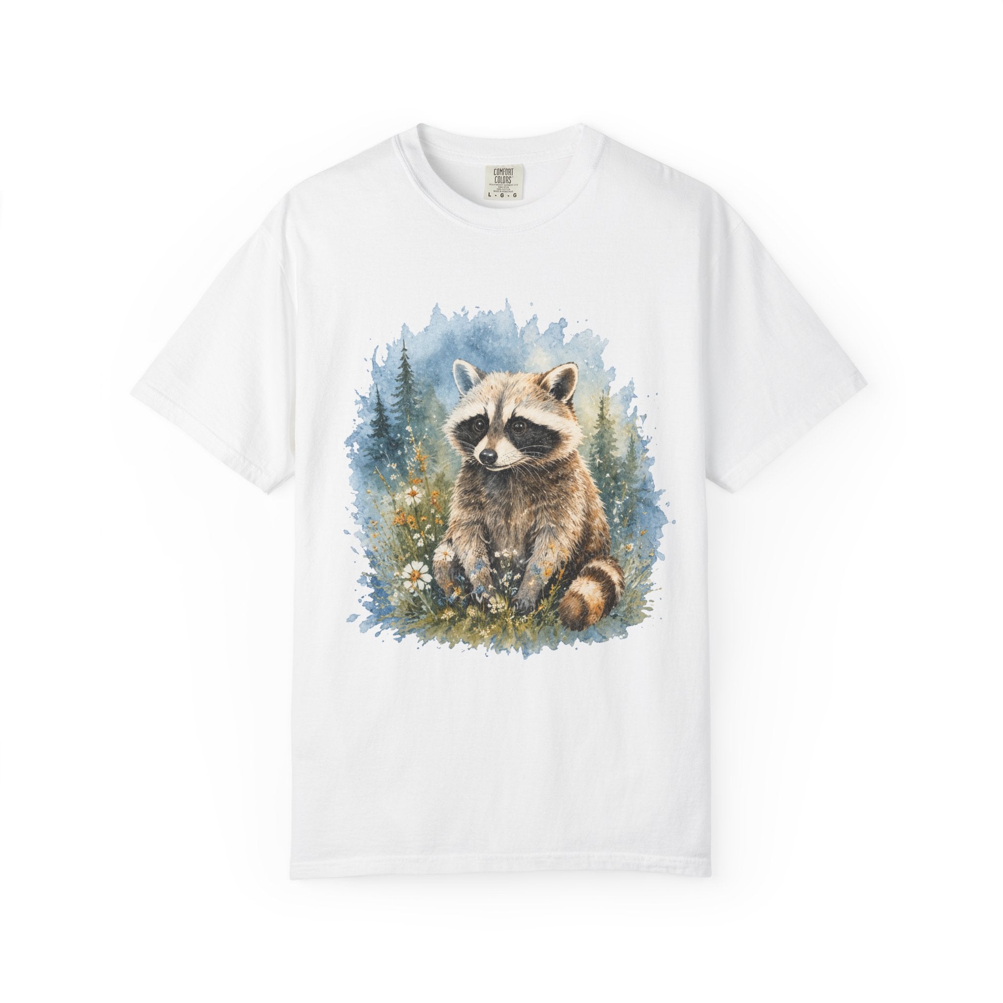 Cute Raccoon – Watercolor Wildlife T-Shirt | Explorer Edition