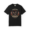 Brindle French Bulldog Dog Mom T-Shirt | Fueled by Coffee & Frenchie Love