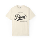 Fueled by Panic & Performance – Funny Work T-Shirt | Explorer Edition