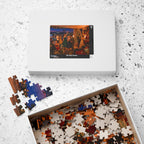 Just One Christmas Drink – Vintage Holiday Cocktail Party Art Puzzle