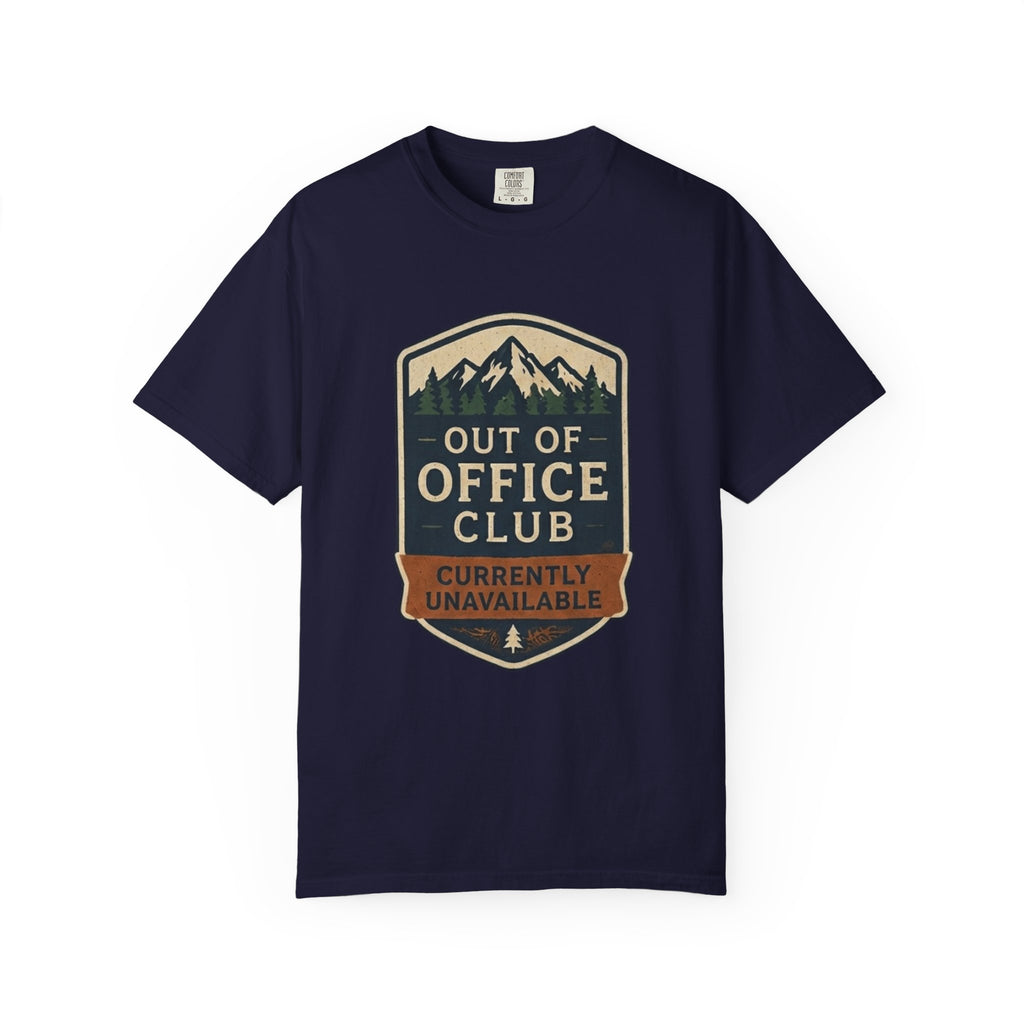 Out of Office Club – Retro Badge T-Shirt | Explorer Edition