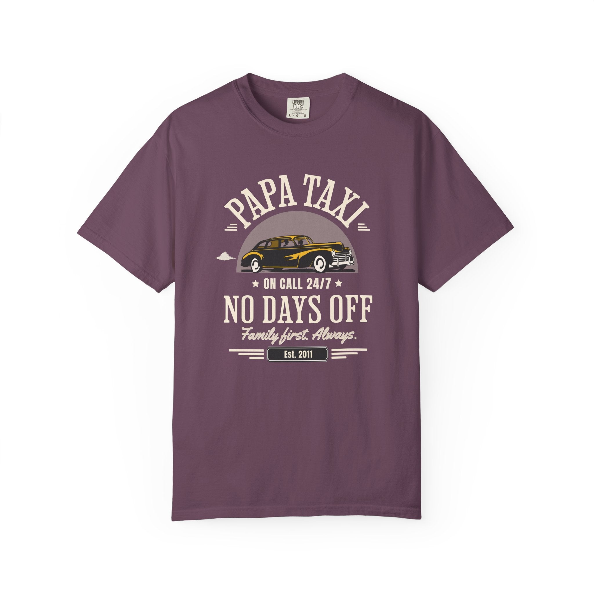 Papa Taxi Since 2011 T-Shirt – Father's Day Gift for Dad