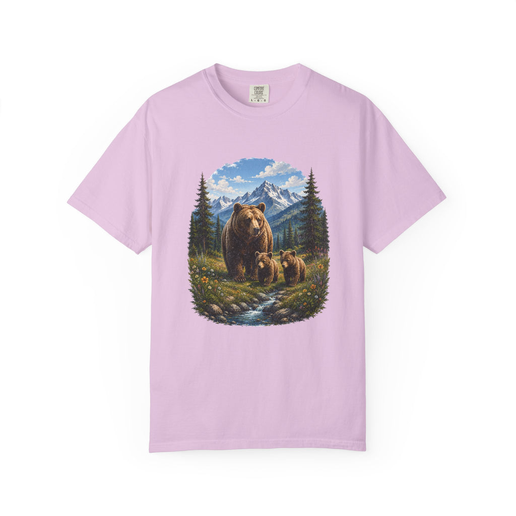 Bear Family Shirt, Mama Bear Gift, Wildlife Lover Tee, Nature Lover Shirt, Woodland Animal Comfort Colors Tee