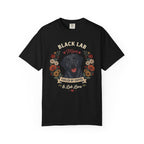 Black Labrador Dog Mom T-Shirt | Fueled by Coffee & Lab Love