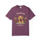 Yellow Labrador Dog Mom T-Shirt | Fueled by Coffee & Lab Love