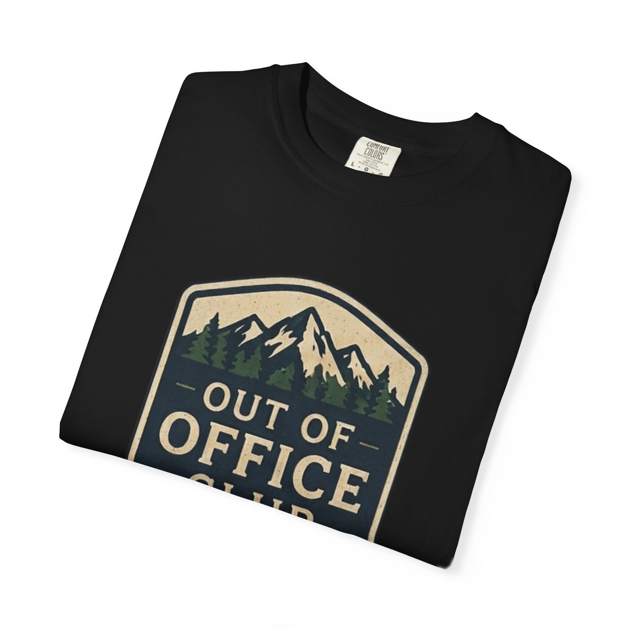 Out Of Office Club Shirt, Hiking Shirt Comfort Colors, Outdoor Adventure Tee, Mountain Lover Gift, Camping Shirt, Nature Lover Tee