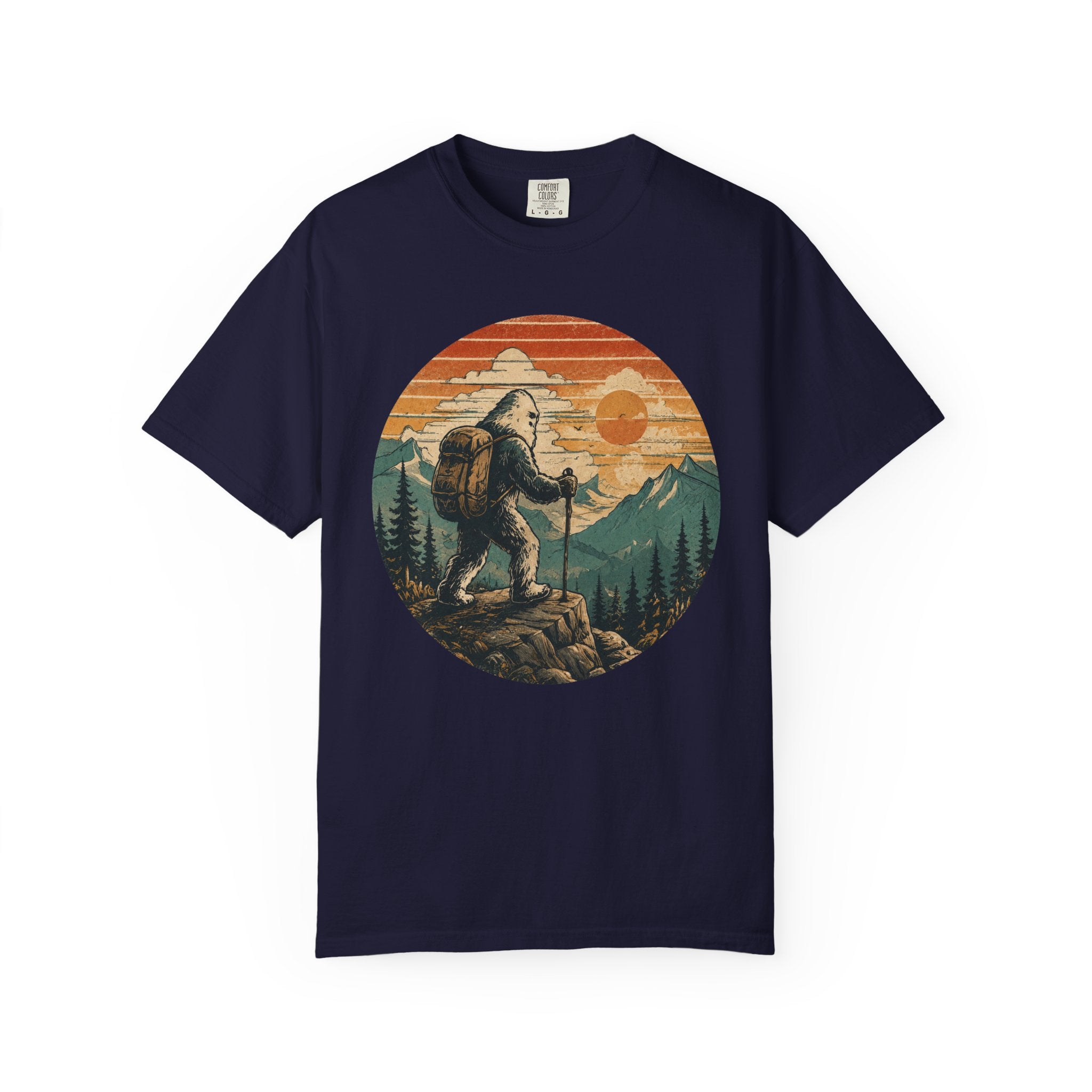 Bigfoot on the Trail – Funny Hiking T-Shirt | Outdoors Edition