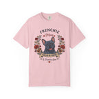 Blue French Bulldog Dog Mom T-Shirt | Fueled by Coffee & Frenchie Love