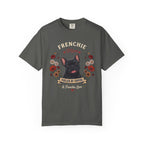 Black French Bulldog Dog Mom T-Shirt | Fueled by Coffee & Frenchie Love