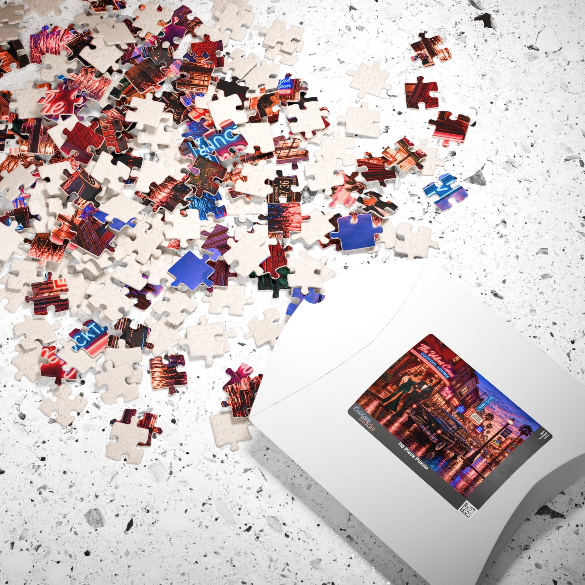 One Drink and We'll See – Retro Cocktail Lounge Art Puzzle
