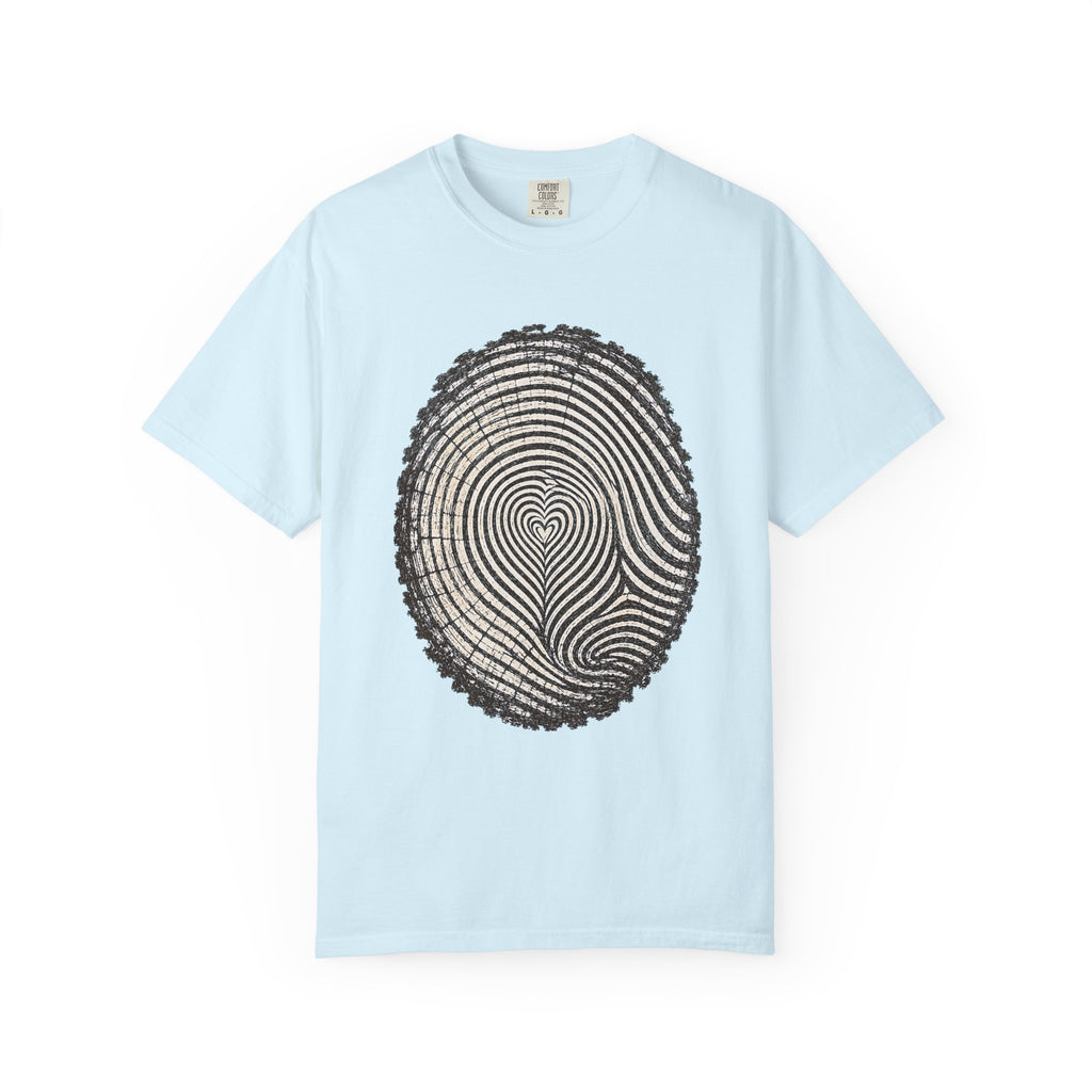 Love the Forest – Tree Ring Heart T-Shirt | Outdoors Edition