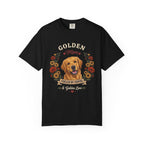 Golden Retriever Dog Mom T-Shirt | Fueled by Coffee & Golden Love
