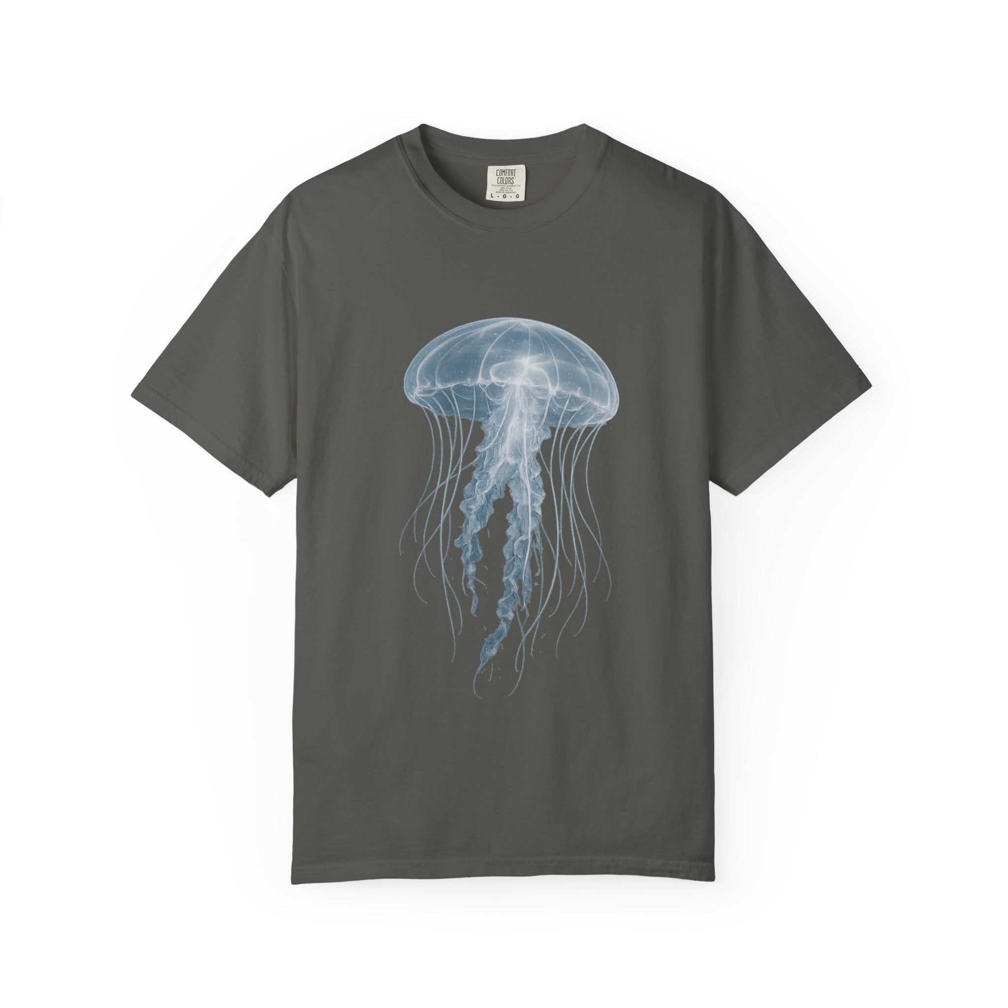 Large Jellyfish Graphic T-Shirt, Ocean Art Tee, Watercolor Sea Life Shirt, Coastal Lifestyle Gift, Beach Lover Tee