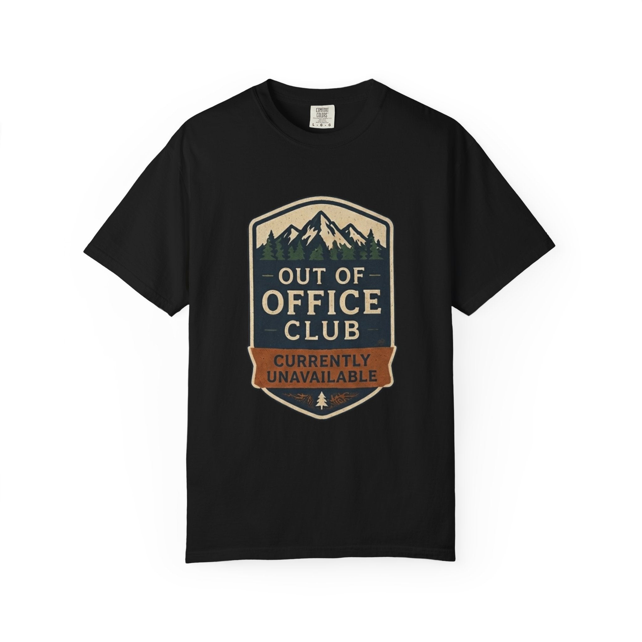 Out Of Office Club Shirt, Hiking Shirt Comfort Colors, Outdoor Adventure Tee, Mountain Lover Gift, Camping Shirt, Nature Lover Tee