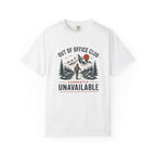 Out Of Office Club Hiking Shirt, Backpacker Gift, Adventure Travel Tee, Nature Lover Shirt, Mountain Hiking Comfort Colors Tee