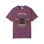 Black French Bulldog Mom Shirt, Black Frenchie Gift for Dog Mom, Floral French Bulldog Tee, Comfort Colors Coffee Lover Shirt