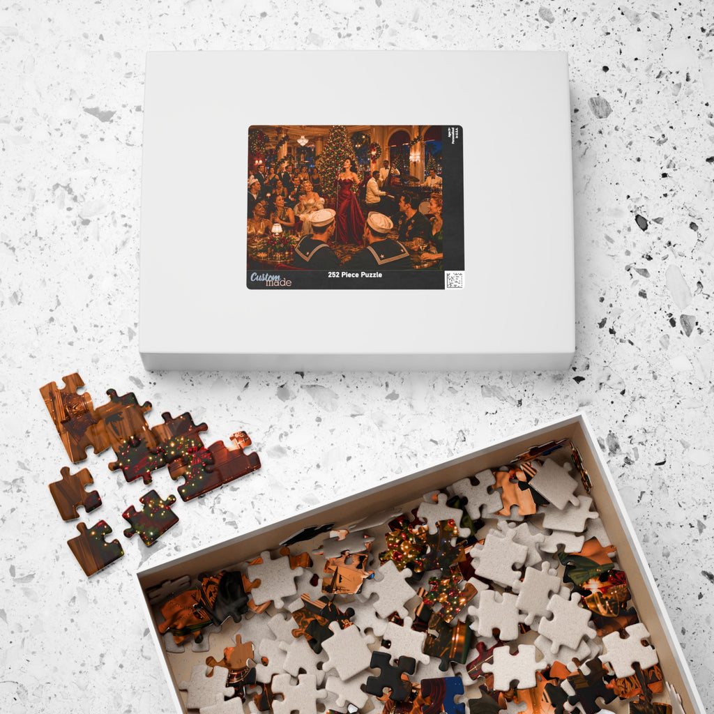 All I Want for Christmas Is Trouble – Vintage Christmas Party Art Puzzle