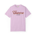 Universe I Am Ready – Retro Script Manifestation T-Shirt