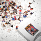 A Little Rain Never Ruined the Outfit – Retro Pin-Up City Art Puzzle