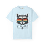 Stay Wild Raccoon – Retro Sunglasses T-Shirt | Explorer Edition
