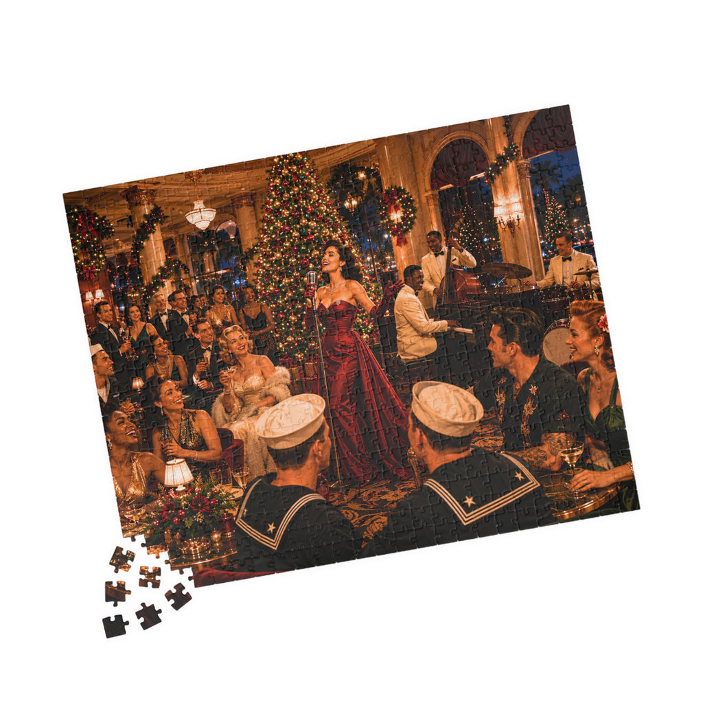 All I Want for Christmas Is Trouble – Vintage Christmas Party Art Puzzle
