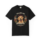 Yellow Labrador Dog Mom T-Shirt | Fueled by Coffee & Lab Love