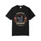 Blue French Bulldog Dog Mom T-Shirt | Fueled by Coffee & Frenchie Love