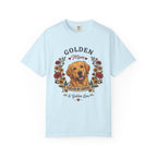Golden Retriever Dog Mom T-Shirt | Fueled by Coffee & Golden Love