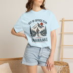 Out Of Office Club Hiking Shirt, Backpacker Gift, Adventure Travel Tee, Nature Lover Shirt, Mountain Hiking Comfort Colors Tee