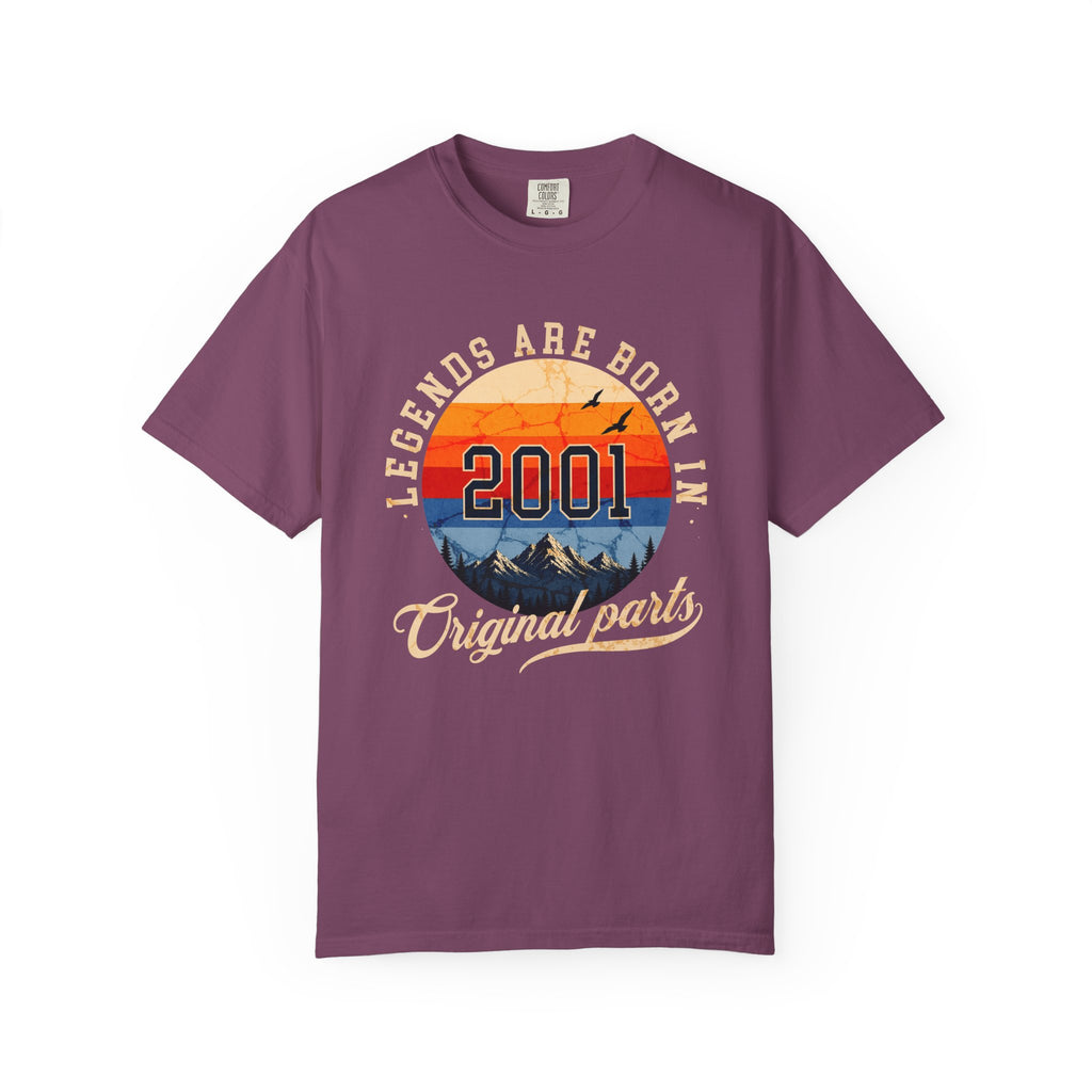 Legends Are Born in 2001 – 25th Birthday T-Shirt