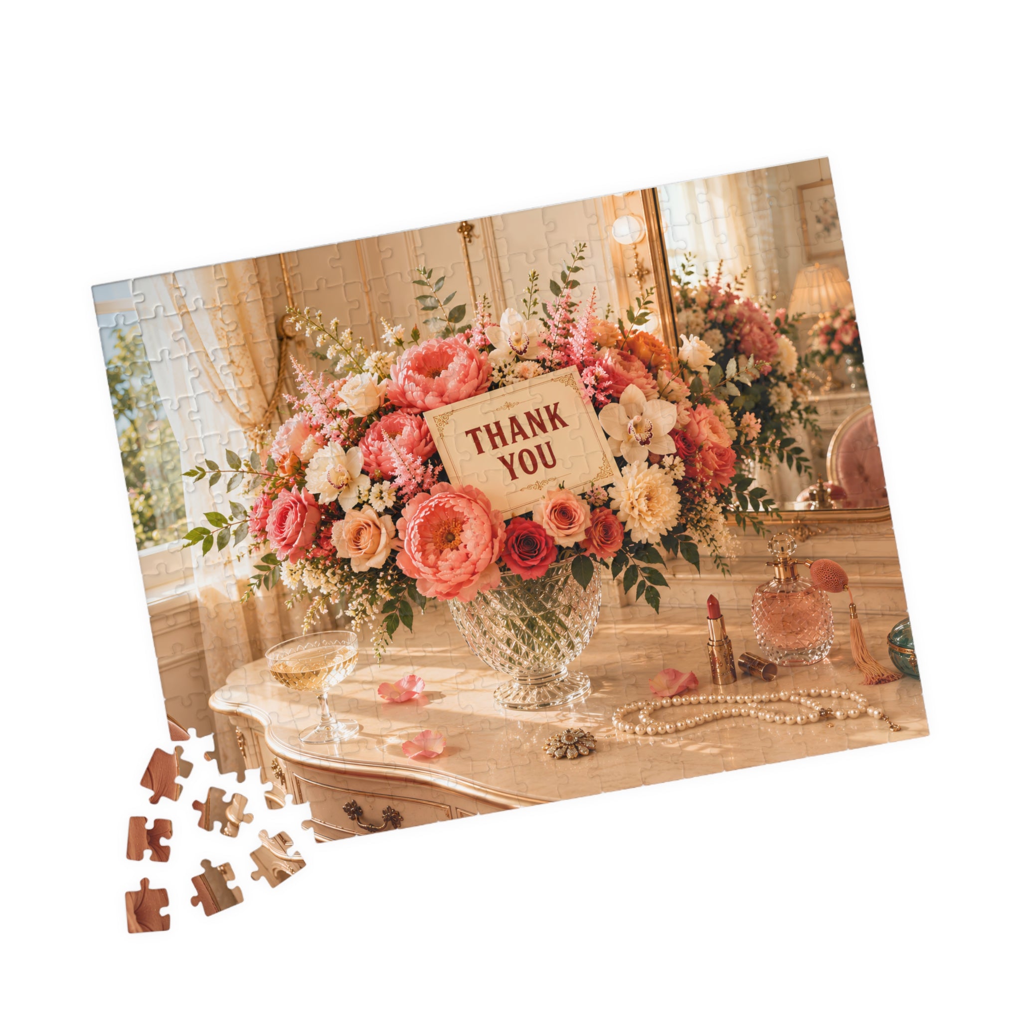 A Little Thank You – Floral Thank You Art Puzzle