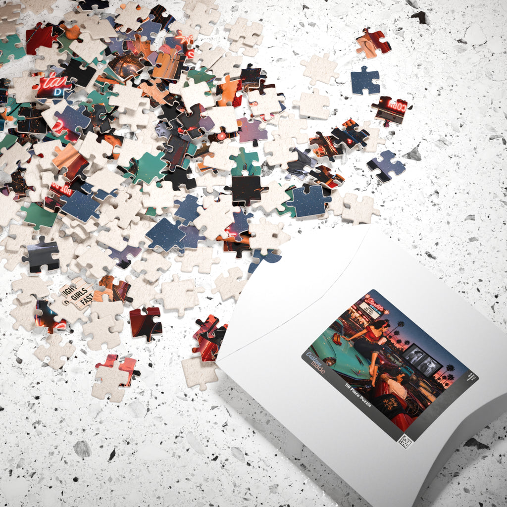 Meet Me After the Movie – Retro Drive-In Art Puzzle
