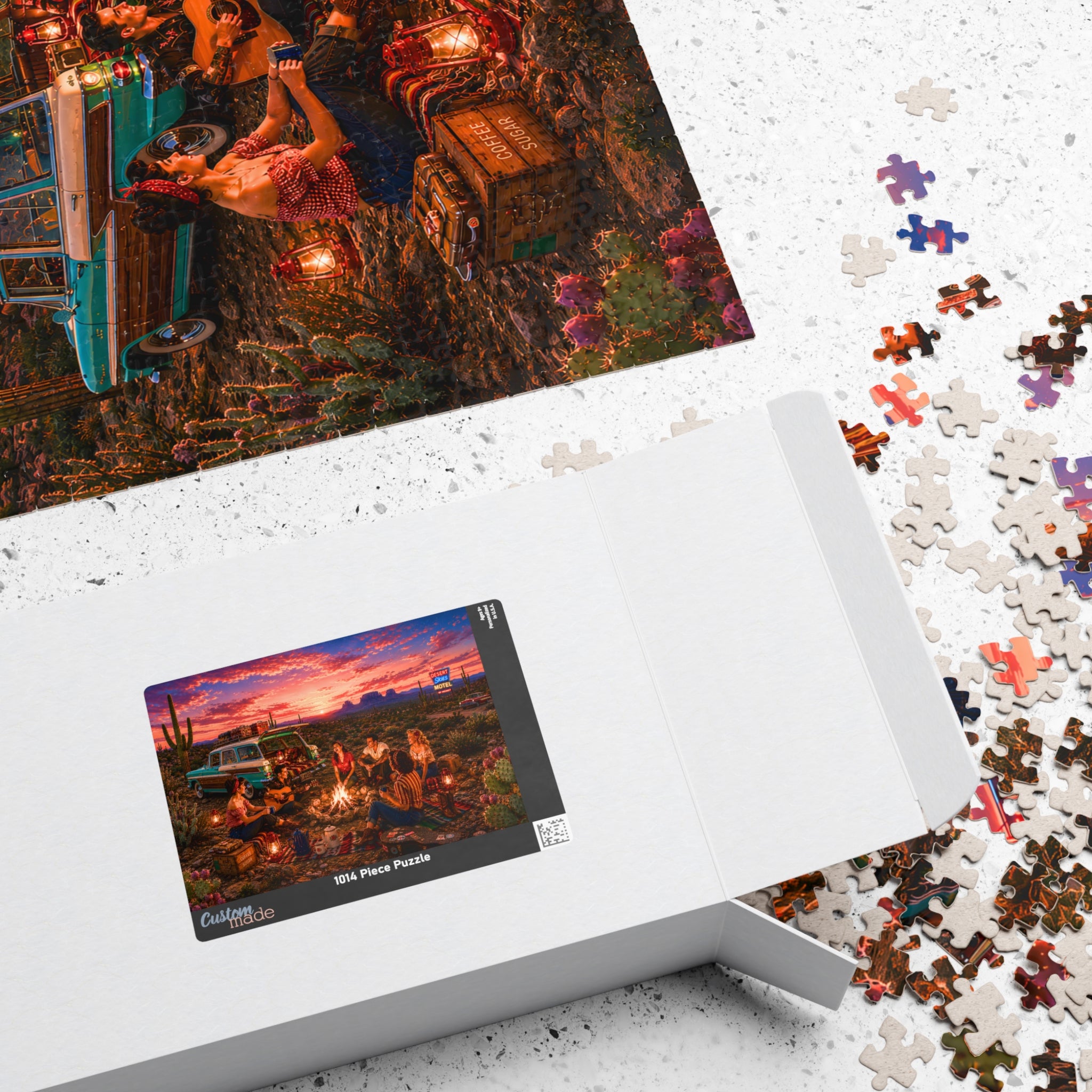 We'll Behave Tomorrow – Retro Desert Camping Road Trip Art Puzzle